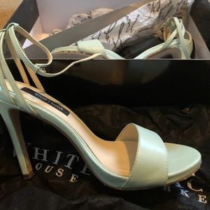 WHBM Divinity green 3 inch heel